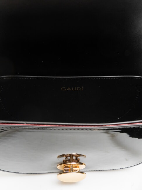 EVELYN LAK Petit sac à bandoulière en cuir verni NOIR - Sacs pour Femme