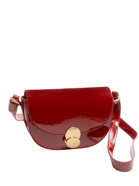 EVELYN LAK Petit sac à bandoulière en cuir verni ROUGE - Sacs pour Femme