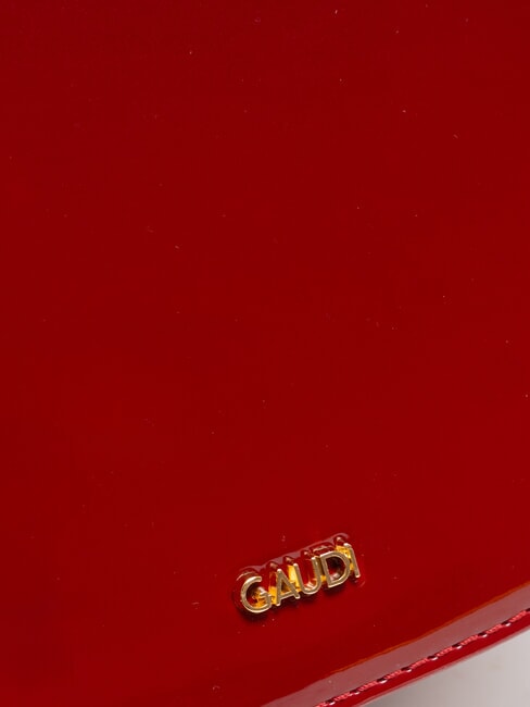 EVELYN LAK Petit sac à bandoulière en cuir verni ROUGE - Sacs pour Femme