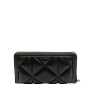 LOVE MOSCHINO EMBOSSED Grand portefeuille zippé Noir - Portefeuilles Femme - 3