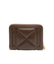 LOVE MOSCHINO EMBOSSED Portefeuille compact à fermeture éclair chocolat - Portefeuilles Femme - 3