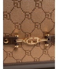 GAUDÌ NEW DIAZ Sac shopping avec logo jacquard bronzage - Sacs pour Femme - 3