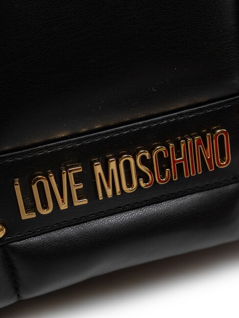 PUFFY LOGO Petit sac bandoulière pochette coeur noir/rouge/noir - Sacs pour Femme