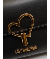 LOVE MOSCHINO SMART DAILY Pochette avec bandoulière en chaîne Noir - Sacs pour Femme - 3