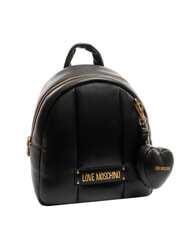 LOVE MOSCHINO PUFFY LOGO Sac à dos avec pochette en forme de cœur - Sacs pour Femme