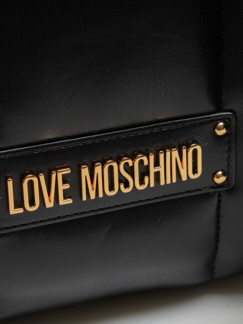 PUFFY LOGO Sac à dos avec pochette en forme de cœur noir/rouge/noir - Sacs pour Femme