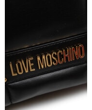 LOVE MOSCHINO PUFFY LOGO Sac à bandoulière avec pochette en forme de cœur noir/rouge/noir - Sacs pour Femme - 3