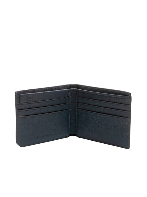 W137 Portefeuille en cuir avec porte-cartes amovible bleu - Portefeuilles Homme