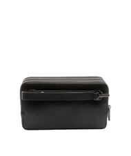 PIQUADRO W136 Pochette en cuir pour homme &agrave; 3 compartiments Noir - &Eacute;tui pour tablette & Organiseur - 4