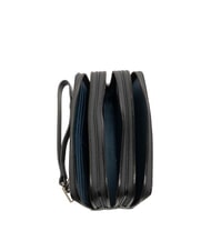 PIQUADRO W136 Pochette en cuir pour homme &agrave; 3 compartiments Noir - &Eacute;tui pour tablette & Organiseur - 5