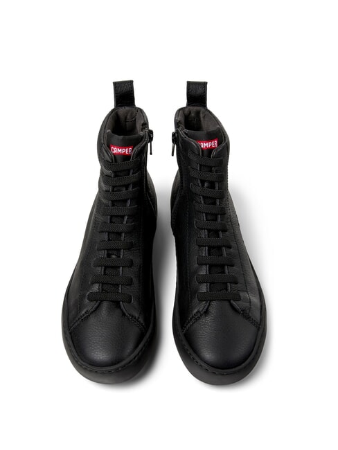 PEU TOURING Bottines de sport en cuir noir - Chaussures Femme