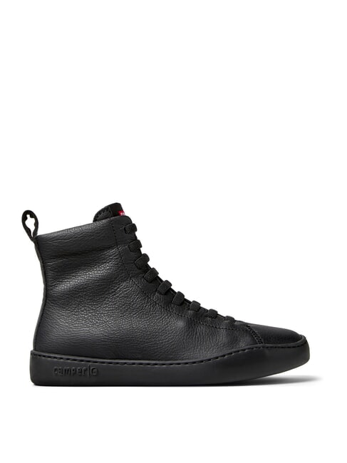 PEU TOURING Bottines de sport en cuir noir - Chaussures Femme