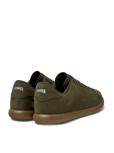 PELOTAS SOLLER Baskets en cuir vert fonc&eacute; - Chaussures Homme