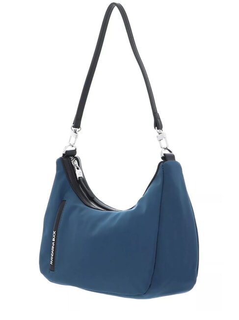 HUNTER Sac &agrave; bandouli&egrave;re avec bandouli&egrave;re bleu plong&eacute;e - Sacs pour Femme