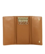 MANDARINA DUCK LUNA Étui à clés en cuir café au caramel - Porte-clés - 2