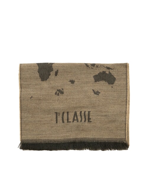 GEO &Eacute;charpe &agrave; franges BEIGE - &Eacute;charpes