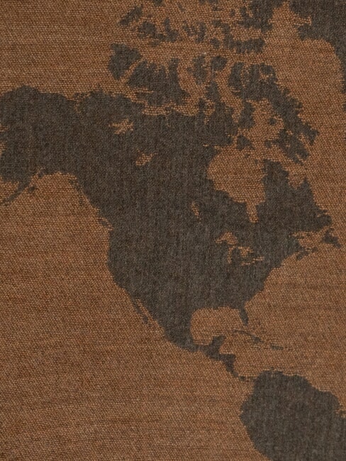 GEO &Eacute;charpe &agrave; franges ch&acirc;taigne - &Eacute;charpes