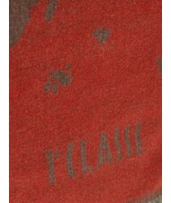 ALVIERO MARTINI PRIMA CLASSE GEO &Eacute;charpe &agrave; franges &eacute;rable rouge - &Eacute;charpes - 4