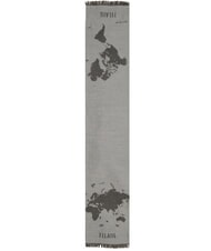 ALVIERO MARTINI PRIMA CLASSE GEO &Eacute;charpe &agrave; franges bleu ciel - &Eacute;charpes - 2