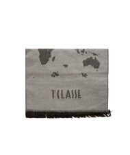 ALVIERO MARTINI PRIMA CLASSE GEO &Eacute;charpe &agrave; franges bleu ciel - &Eacute;charpes - 4