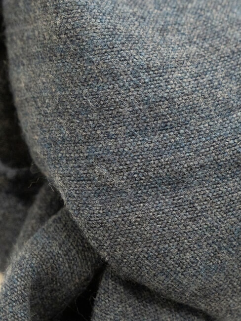 GEO Écharpe à franges bleu lapis - Écharpes