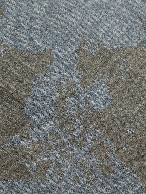 GEO Écharpe à franges bleu lapis - Écharpes