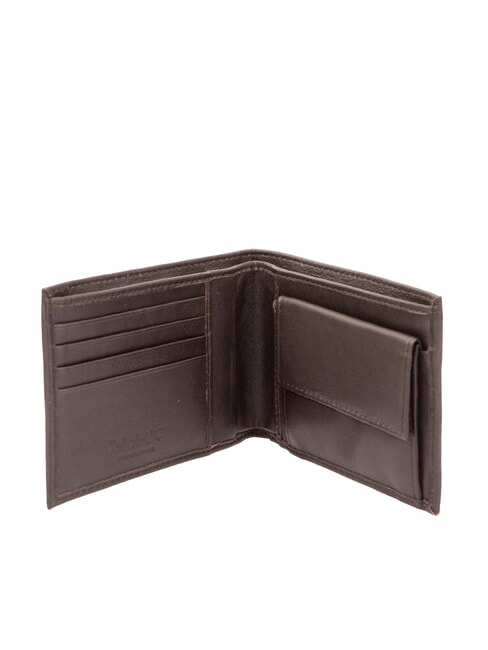 CLASSIC Portefeuille porte-monnaie en cuir marron foncé - Portefeuilles Homme