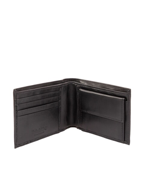 CLASSIC Portefeuille porte-monnaie en cuir noir - Portefeuilles Homme