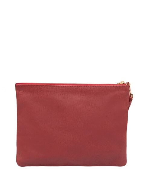 LARGE Grande pochette en cuir avec dragonne rouge - Sacs pour Femme