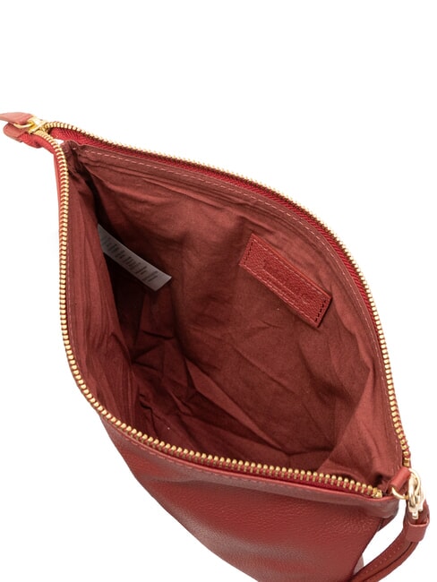 LARGE Grande pochette en cuir avec dragonne rouge - Sacs pour Femme