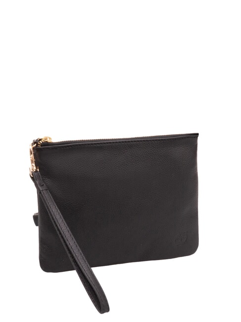 SMALL Petite pochette en cuir avec dragonne noir - Sacs pour Femme