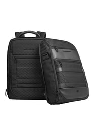 PIQUADRO HEXAGON Sac à dos 2 en 1, support pour ordinateur portable 15,6" Noir - Sacs à dos pour ordinateur portable - 3