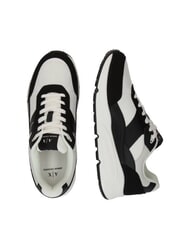 ARMANI EXCHANGE A|X Baskets avec logo imprimé sur le côté bla / de quoi - Chaussures Homme - 4