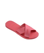 HAVAIANAS AQUA Chausson &agrave; bandes crois&eacute;es porcelaine rose - Chaussures Femme - 3