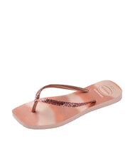 HAVAIANAS STYLESLIM SQUARE GLITTER Tongs carrées ballet rose - Chaussures Femme - 4