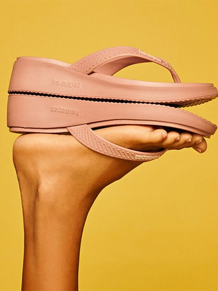 HIGH PLATFORM Tongs ballet rose - Chaussures Femme