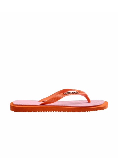 TOP SQUARE FUSION Tongs coucher de soleil orange - Chaussures Femme