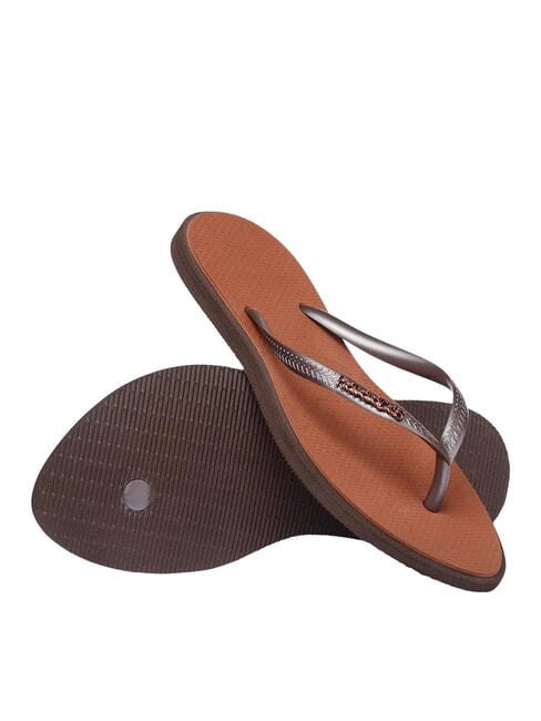 SLIM POINT Tongs fr&egrave;re sombre - Chaussures Femme