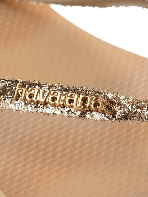 STYLESLIM SQUARE GLITTER Tongs carrées d'or - Chaussures Femme