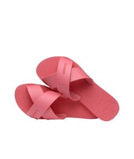 HAVAIANAS AQUA Chausson à bandes croisées porcelaine rose - Chaussures Femme - 5