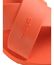 HAVAIANAS AQUA Chausson à bandes croisées coucher de soleil orange - Chaussures Femme - 5