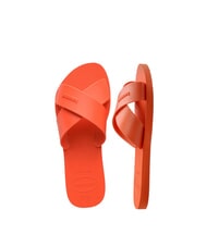 HAVAIANAS AQUA Chausson &agrave; bandes crois&eacute;es coucher de soleil orange - Chaussures Femme - 7