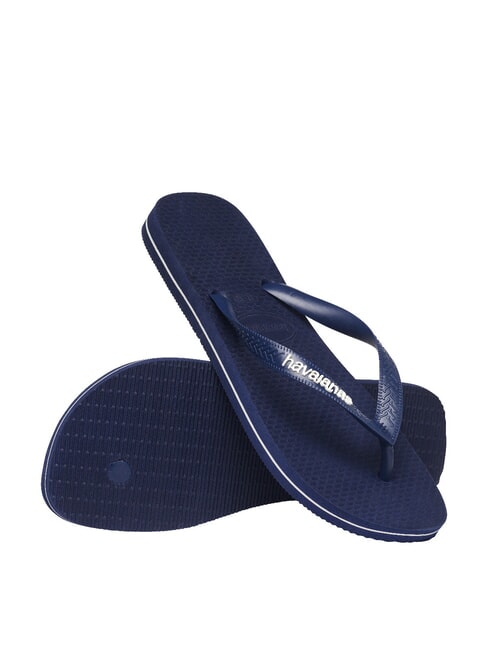 TOP RUBBER LOGO FILETE Tongs navyblu - Chaussures Homme