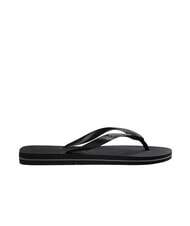 HAVAIANAS TOP RUBBER LOGO FILETE Tongs NOIR - Chaussures Homme - 2