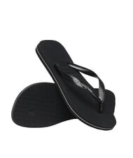 HAVAIANAS TOP RUBBER LOGO FILETE Tongs NOIR - Chaussures Homme - 5