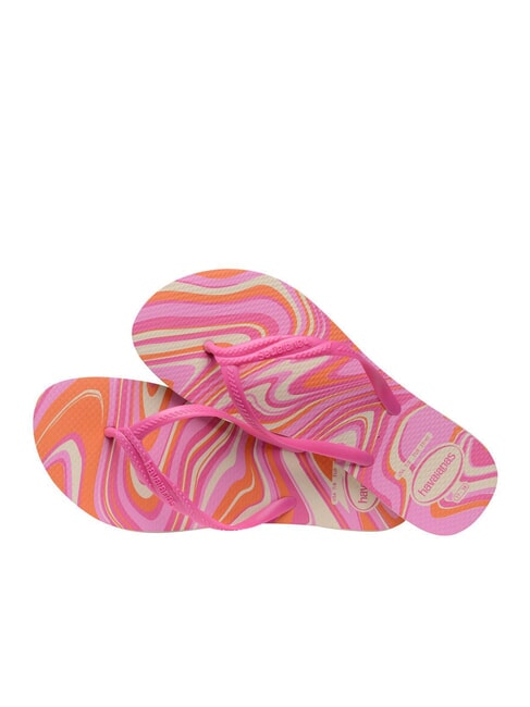 FANTASIA STYLE Tongs beige/rose - Chaussures Femme