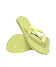 HAVAIANAS BRASIL LOGO Les tongs pour hommes vert matcha - Chaussures unisexe - 3