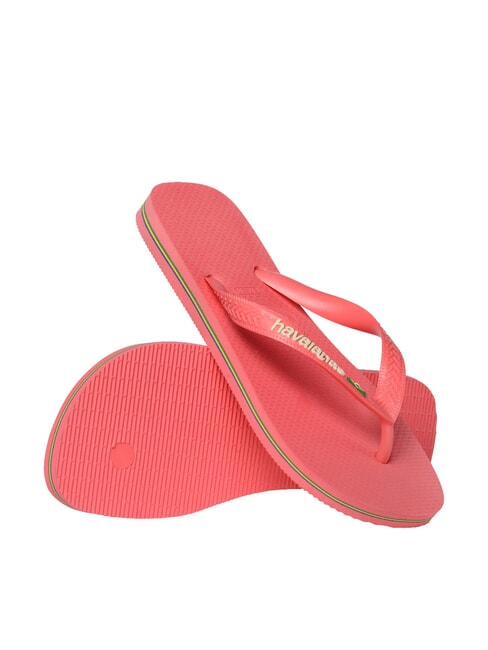 BRASIL LOGO Les tongs pour hommes corail tropical - Chaussures unisexe