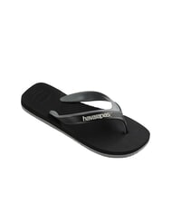 HAVAIANAS DUAL Tongs noir/gris acier - Chaussures Homme - 3