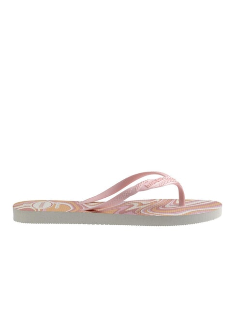 FANTASIA STYLE Tongs blanc/rose - Chaussures Femme